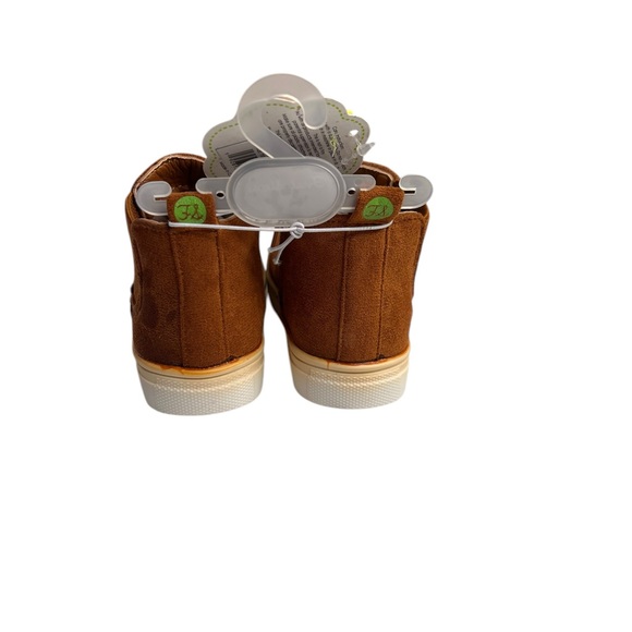 First Steps, Baby Shoes Boots, Chelsea Pull On/Zip Elastic Ankle Brown  Sz 6 - Picture 4 of 7